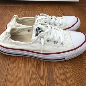 White Converse Slip on Shoes